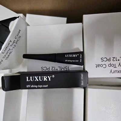 Nhà máy cung cấp thương hiệu riêng áo khoác top sáng DIY UV Gel sơn móng cho salon làm đẹp móng