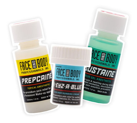 Gel làm tê hình xăm có tác dụng nhanh với 2% Lidocaine và 1,5% Tetracaine để giảm đau trong 1,2oz/pcs