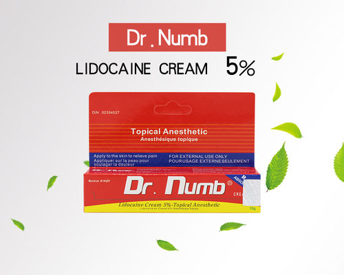 Kem bôi tê bôi trơn Dr Numb Lidocain 10g Kem trang điểm vĩnh viễn Ngừng đau Kem bôi tê