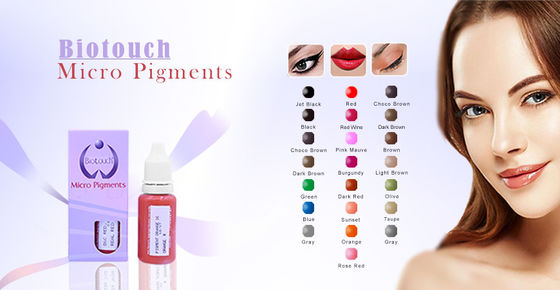 Biotouch Micro Pigment Tattoo Ink Chocolate Brown 1/2 Oz cho lông mày Hình xăm môi Sắc tố trang điểm vĩnh viễn