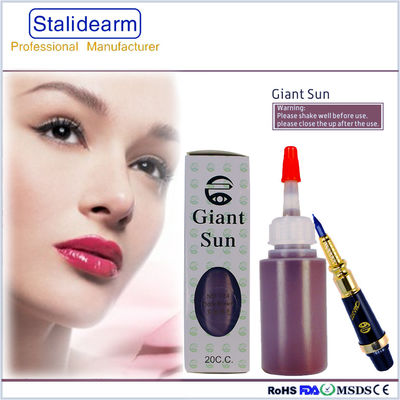 GIANT SUN Bột màu trang điểm bán vĩnh viễn / Mực xăm gốc 20ml cho hình xăm lông mày