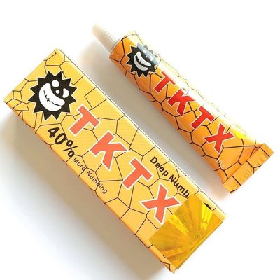 Kem tẩy trang vĩnh viễn TKTX Tattoo Numbing Cream Original Lidocain màu vàng 10g
