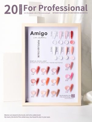 Nhiều màu sắc UV Resin Gel Polish Extension 56ML 20 Màu sắc Không mùi