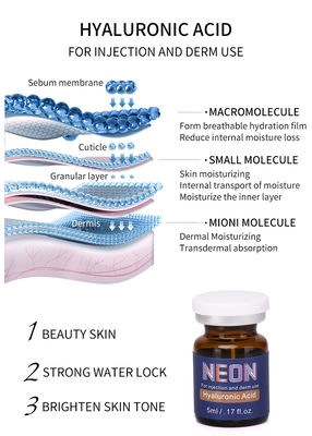 Serum trị liệu làm trắng sáng da 5ml Hyaluronic Acid Tiêm chống lão hóa