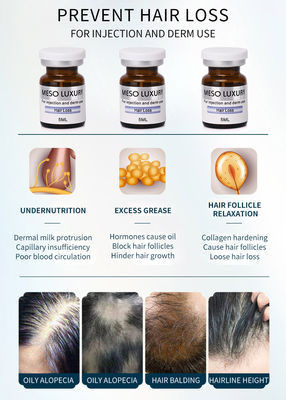 Điều trị tiêm Mesotherapy Serum chống rụng tóc sang trọng để tăng trưởng tóc