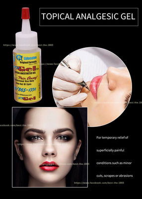 SSJ 48 Tattoo Numbing Gel 30ML Gel gây tê trang điểm vĩnh viễn cho môi