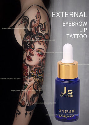 Trong suốt JS Tattoo Tumbing Solution Anti Allergy Tumbing Gel Trang điểm vĩnh viễn chất lỏng tê