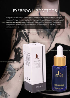Trong suốt JS Tattoo Tumbing Solution Anti Allergy Tumbing Gel Trang điểm vĩnh viễn chất lỏng tê