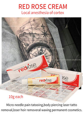 Kem tê tê Red Rose 10g Kem bôi tê Lidocain trang điểm vĩnh viễn bôi trong 20 phút tê trong 5-6 giờ