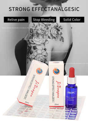 JINLONG Xăm hình xăm Thuốc mê Chất lỏng trong suốt Đóng băng Băng Pain Stop Chất lỏng 20ml