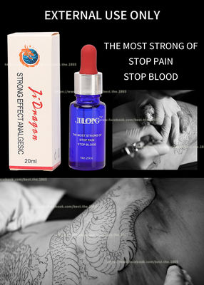 JINLONG Xăm hình xăm Thuốc mê Chất lỏng trong suốt Đóng băng Băng Pain Stop Chất lỏng 20ml