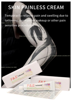 30G Anesthetic Numbing Cream / F&E Tattooist Skin Pages Kem không đau kéo dài trong 3 giờ