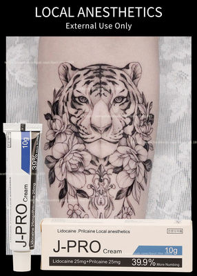 J Pro Tattoo Licocaine tê Cream 10g Stop Pain Anesthetic Cream cho Waxing Tattoo Trang điểm vĩnh viễn