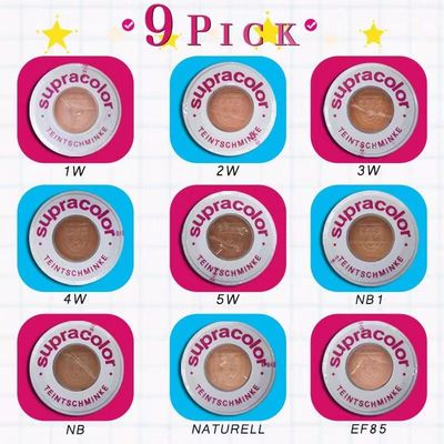 Kem nền kiểm soát dầu hiệu quả Kryolan Supracolor Face Foundation Cosmetics Loose Powder