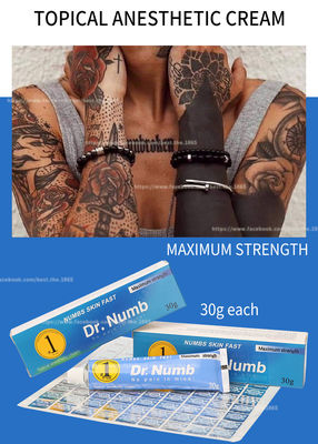 DR NUMB 10g Kem không đau Kem Lidocain Trang điểm Vĩnh viễn Kem Tê Trang Điểm Kẻ Mắt Kem Tê Hình Xăm
