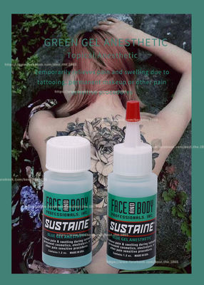 Gel bôi trơn ban đầu Bền vững màu xanh lá cây ổn định chống dị ứng Gel màu xanh lam xăm hình xăm