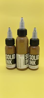 60ML 120ML Mực hình xăm rắn Mực vi sắc tố Màu nâu nhạt