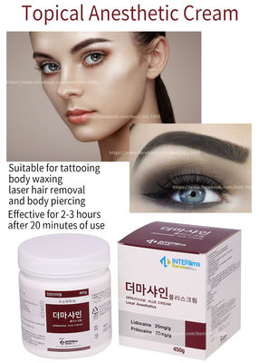 450G Kem bôi Lidocain / Kem bôi tê cho khuôn mặt Hình xăm Microneedling Trang điểm vĩnh viễn