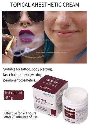 450G Kem bôi Lidocain / Kem bôi tê cho khuôn mặt Hình xăm Microneedling Trang điểm vĩnh viễn