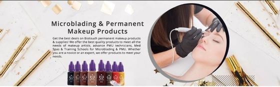 30 màu Biotouch Pure Pigment Trang điểm vĩnh viễn Mực xăm thẩm mỹ 15ml
