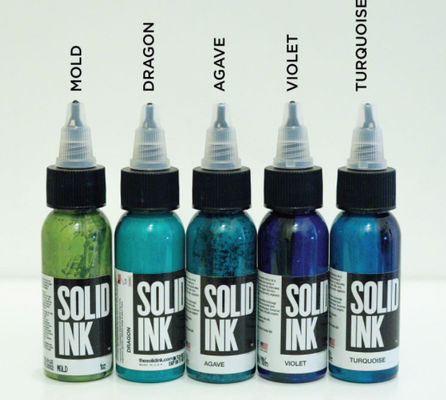 Màu sắc không độc hại Bột màu hình xăm rắn 30ML 60ML với Glycerin
