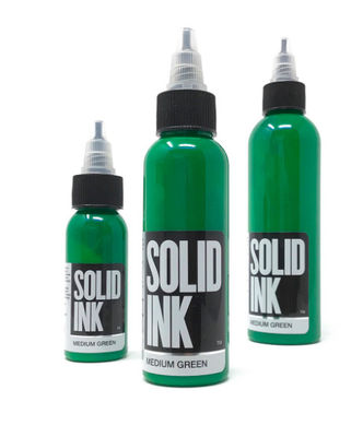 30ML 60ML Airbrush Mực rắn Mực hình xăm Trung bình Màu xanh lá cây nguyên chất Vật liệu thực vật