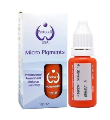 Biotouch MicrGel polishgment Sắc tố da cam Màu trang điểm vĩnh viễn Nguồn cung cấp Microblading cho lông mày Vi sắc tố tạo bóng