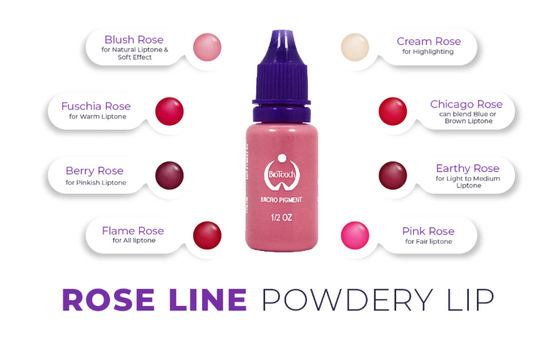 Biotouch Micro Pigment Rose Pigment Màu Trang điểm vĩnh viễn Nguồn cung cấp Microblading cho lông mày Vi sắc tố tạo bóng