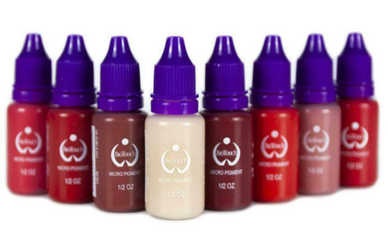 Biotouch Micro Pigment Sắc tố đỏ Màu Trang điểm vĩnh viễn Nguồn cung cấp Microblading tạo bóng lông mày Vi sắc tố