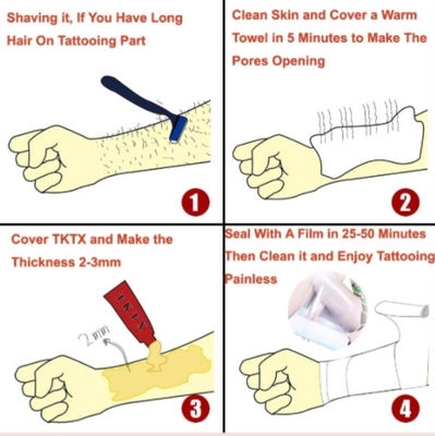 Có thể có TKTX Tattoo Numbing Cream Thuốc tê không đau cho Microneedling